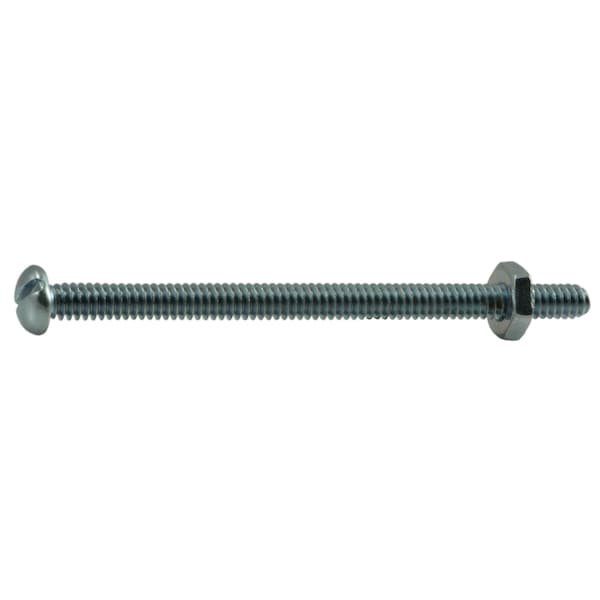 Midwest Fastener #10-24 x 3 in Slotted Round Machine Screw, Zinc Plated Steel, 30 PK 60968 - main